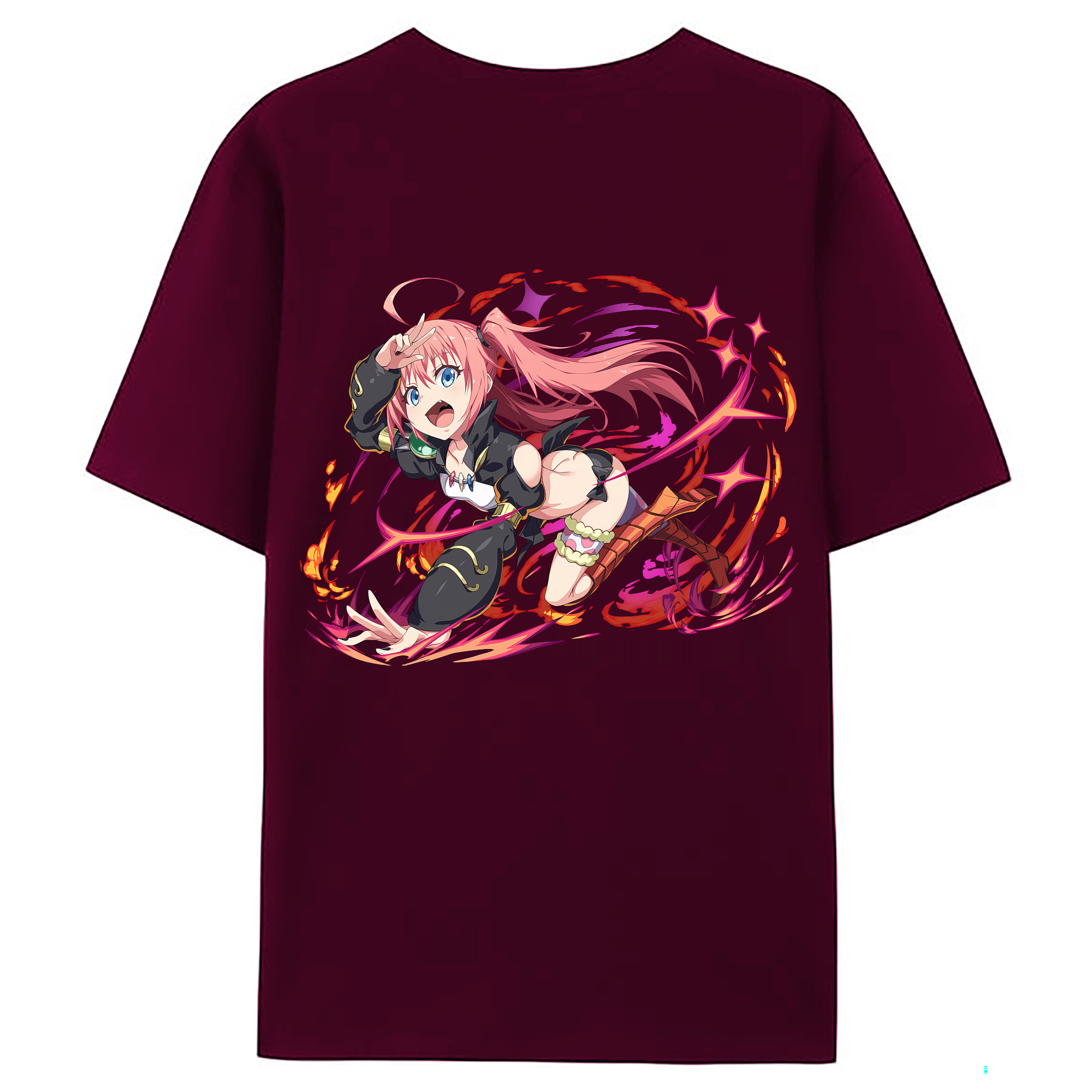 （画像用） 転スラ Regarding Reincarnated to Slime レディース半袖Tシャツ(バックプリント)
